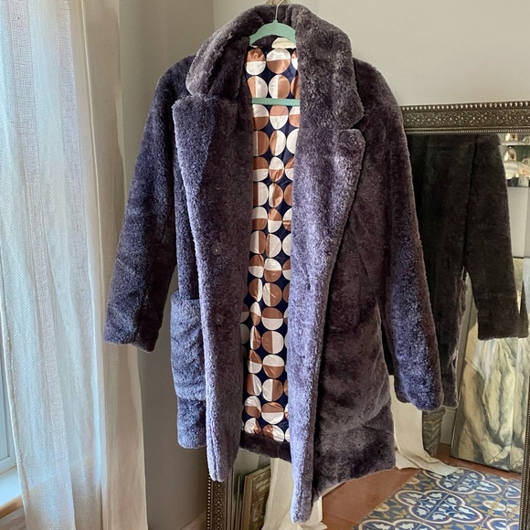 Anthropologie Maeve faux fur coat - Picture 8 of 17